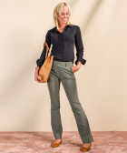 flared fit broek travelstof