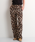 wide fit broek panterprint
