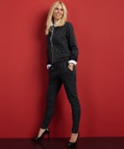 slim fit broek travelstof pinstripe