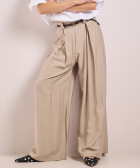 wijde pantalon met riem
