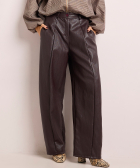 balloon fit broek lederlook