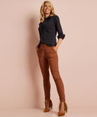 slim fit broek travelstof