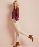 slim fit broek travelstof