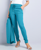 slim fit broek travelstof