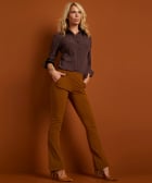 flared fit broek travelstof