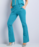 flared fit broek travelstof