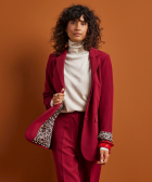 uni blazer panterprint voering