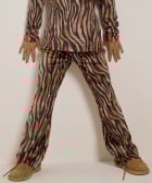 flared fit broek velvet print