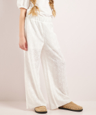 broek met bloemen broderie 