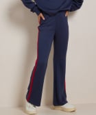 flared fit broek met streep