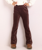flared fit broek rib velvet
