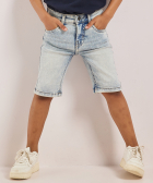 jogg jeans met knoop- met ritssluiting