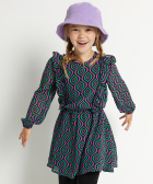 ruche jurkje all-over print