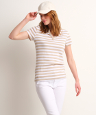 v-hals polo streep