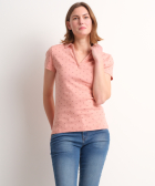 v-hals polo palmboomprint