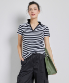 basic gestreepte polo