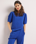 plooimouw t-shirt structuur