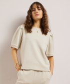 plooimouw t-shirt structuur