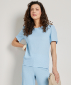 uni t-shirt met ronde hals