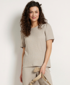 uni t-shirt met ronde hals
