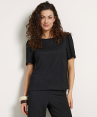 uni t-shirt met ronde hals