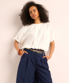 blouse met strikdetails