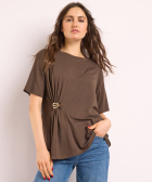 t-shirt met ringdetail