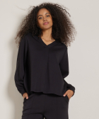 scuba top met v-hals