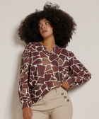 top met all-over dessin