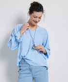 v-hals top met ketting