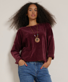 velvet top met ketting