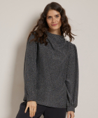 glitter top schouderknopen