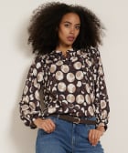 top met stippenprint