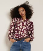 top met stippenprint