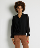 blouse plisse sjaal