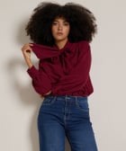 blouse met strik