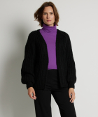 grofgebreid vest pofmouw