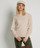 nopjes jacquard trui