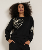 trui met bloem embroidery