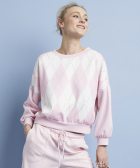 jersey trui met ruiten dessin