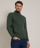 vest met gebreide strepen