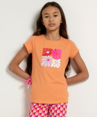 jersey t-shirt met frontprint