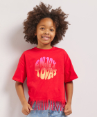 oversized t-shirt franjes