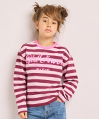 top met strepen en print