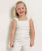rib singlet met ruchebandjes