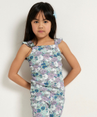 rib singlet met ruchebandjes