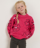 boucle trui met bloemendessin