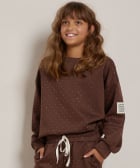 glitter trui mouwlabel