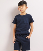 structuur t-shirt borstzakje