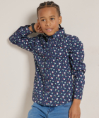 blouse met kerstprint